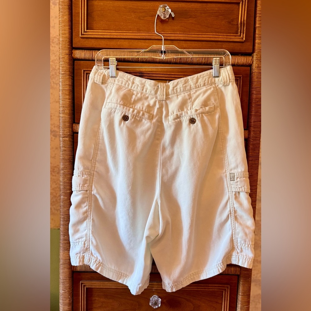 Tommy Bahama Men’s Cargo Shorts Size 34 Tencel-Cotton-Lyocell White - Picture 4 of 11